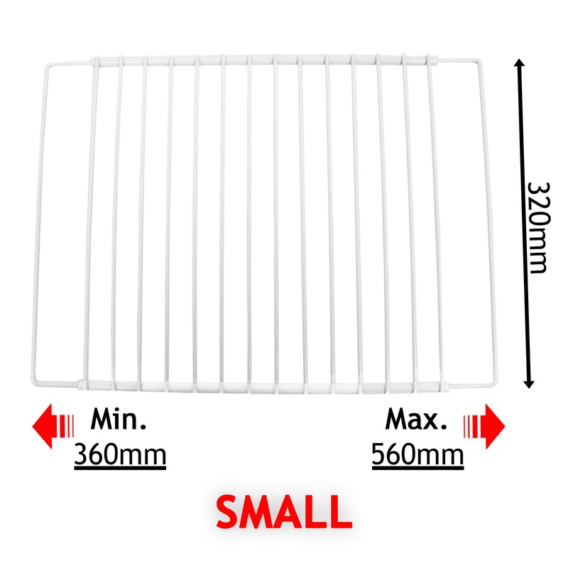 SPARES2GO Fridge Shelf compatible with Dometic Refrigerator Freezer Adjustable White