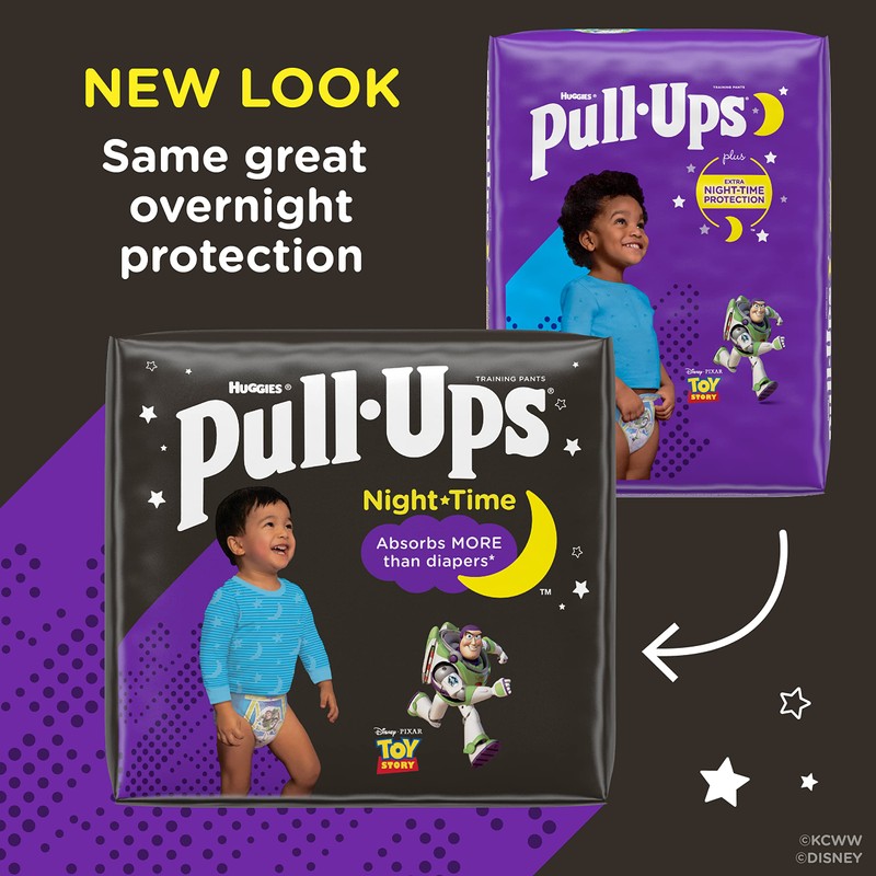 Pull-Ups - Pantalones de entrenamiento nocturnos para niños, 3T-4T, 18