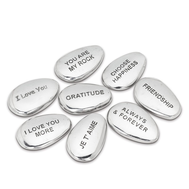 Abbott Collection Engraved Pebble-Always & Forever-2" L