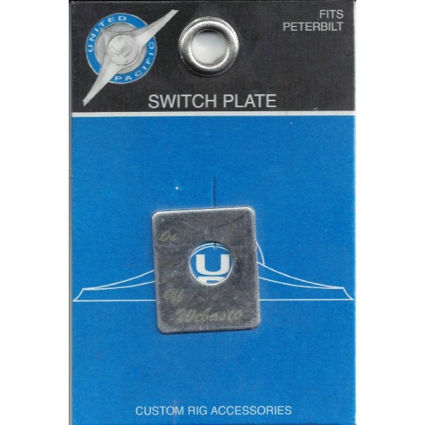 United Pacific (UP) UP Switch Plate for Peterbilt Engine Heater