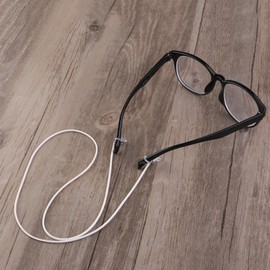 SAFIGLE 2st Kette Ohne Brille Brillenkette, Kordel, Halsband, Halter, Halskette Brillenketten Wachsseil Sonnenbrillenkette Brillenbänder Brillenkette Aus Wachs Brillenband Jahrgang Weiß