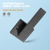 KNOBWELL 10 Pack Door Handles Black Interior Lever Dummy Door