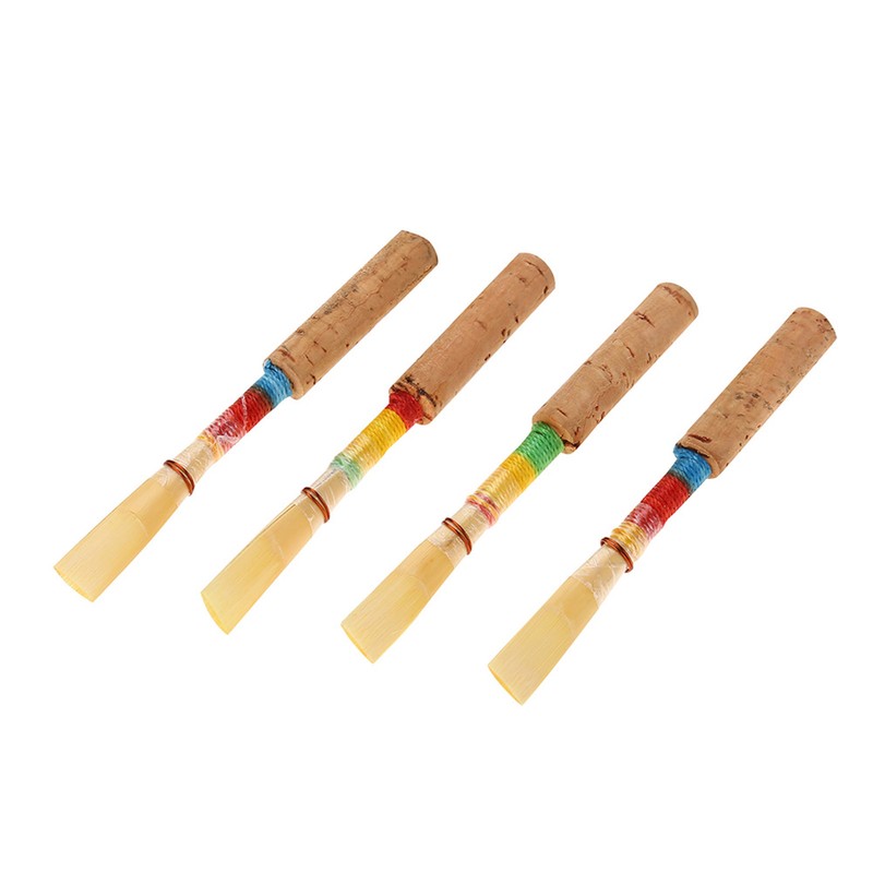 4Pcs Oboe Reed Wind Instrument Replacement Parts with Plastic Storage