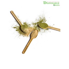 DISPOSABLE GREEN® | Box of 200 Spoons | Sturdy and Strong | Made from Palm Leaf | Bio Disposable Crockery Biodegradable Party Tableware Disposable compostable, Spoons