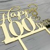 Decoración para tartas Happy 100 Days para baby shower, decoración
