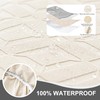 Gennia Waterproof Recliner Sofa Cover,Stretch Reclining Couch Covers with Pockets,Washable