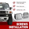 HECASA Pair LED Turn Signal Light Compatible with 2006-2010 Hummer