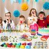 Yesenly 124Pcs Birthday Party Supplies, Monster Themed Party Favors Toys
