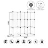 C&AHOME Cube Storage, 9-Cube BookShelf, Plastic Closet Cabinet Organizer, DIY