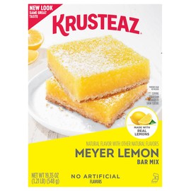 Krusteaz Meyer Lemon Bar Mix, Made with Real Lemons, 19.35 Ounce (Pack of 12)