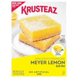 Krusteaz Meyer Lemon Bar Mix, Made with Real Lemons, 19.35 Ounce (Pack of 12)