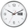 Acctim Kalendar Wall Clock Non-Ticking Sweep LCD Digital Display Energy