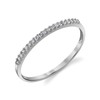 Tesori & Co 10k White Gold Lightweight Dainty CZ Wedding