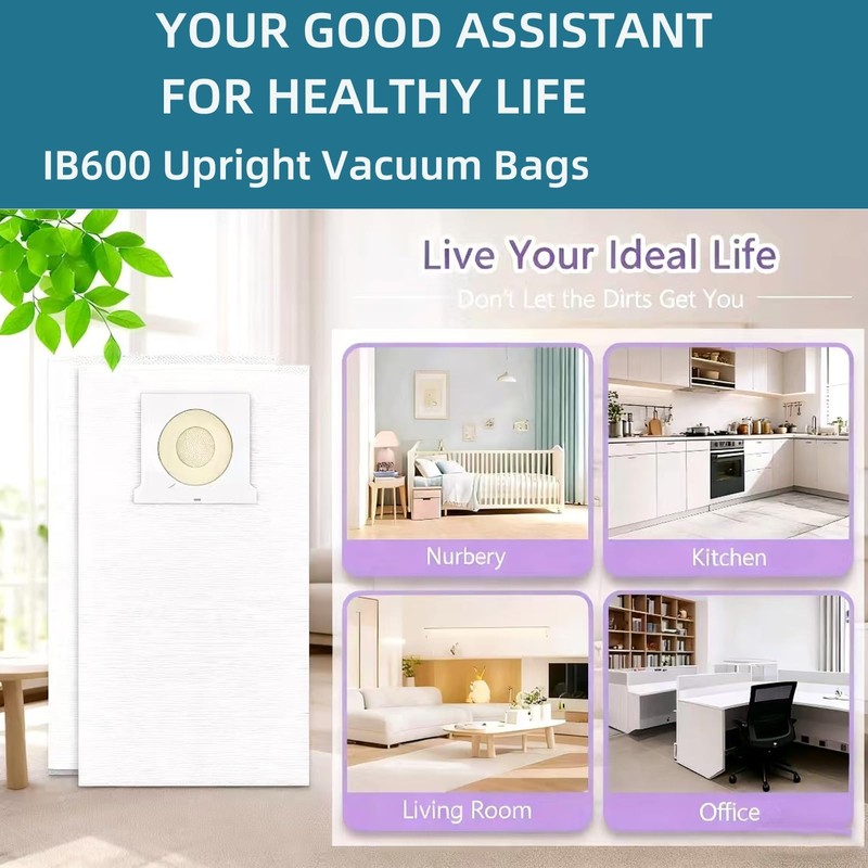 IB600 HEPA Vacuum Bags Fit for Kenmore Intuition Upright Vacuum