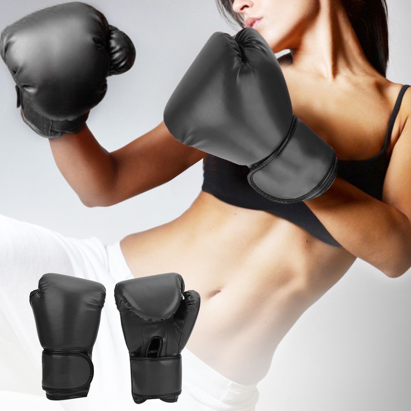 Professional PU Leather Boxing Gloves Breathable Sanda Sparring Sandbag Mitts