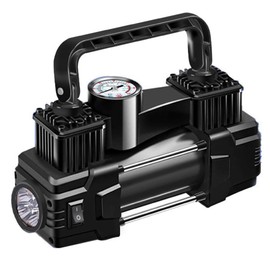 Car Air Pump,Air Pump Car Accessories,Tire Inflator Pump,Air Pump with Handle,Emergency Led Light,for Car,Bicycles,Balls,Inflatable Boats