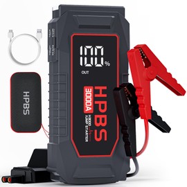 Jump Starter - 3000A Car Battery Jump Starter for Up to 10L Gas and 8L Diesel Engines, 12V Portable Battery Jump Starter Box with 3.0" LCD Display