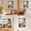 MEIYUDA Painting by Numbers Adults with Frame, Sea View, Flowers