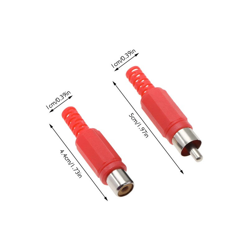 eMagTech 40PCS Solder RCA Plug Adapter Audio Video Connector Replacement