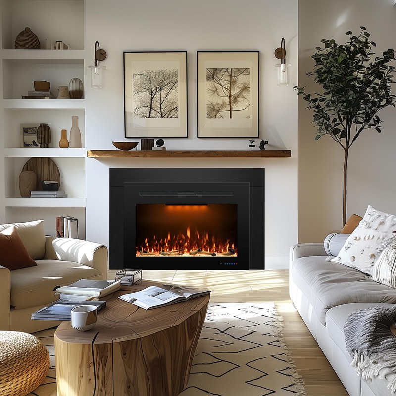 Rodalflame Electric Fireplace Insert Trim Kit for 30" W x