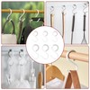 KALIONE 6 Pcs Plastic S Hooks, 2.5/3.5 Inch Flexible Neck