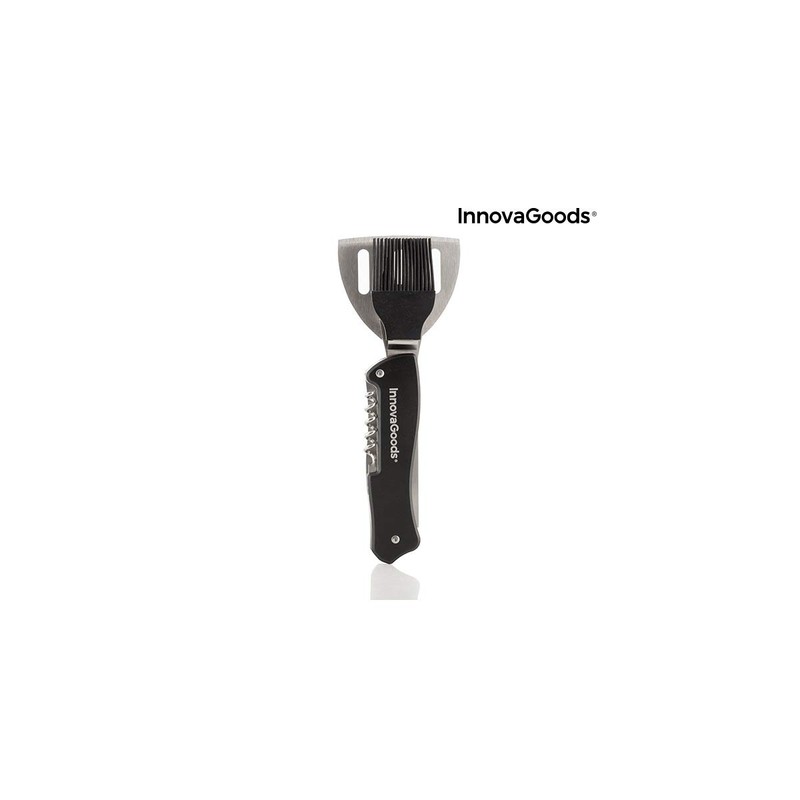InnovaGoods - 5 in 1 BBQ Tool Set, Multifunctional Design,