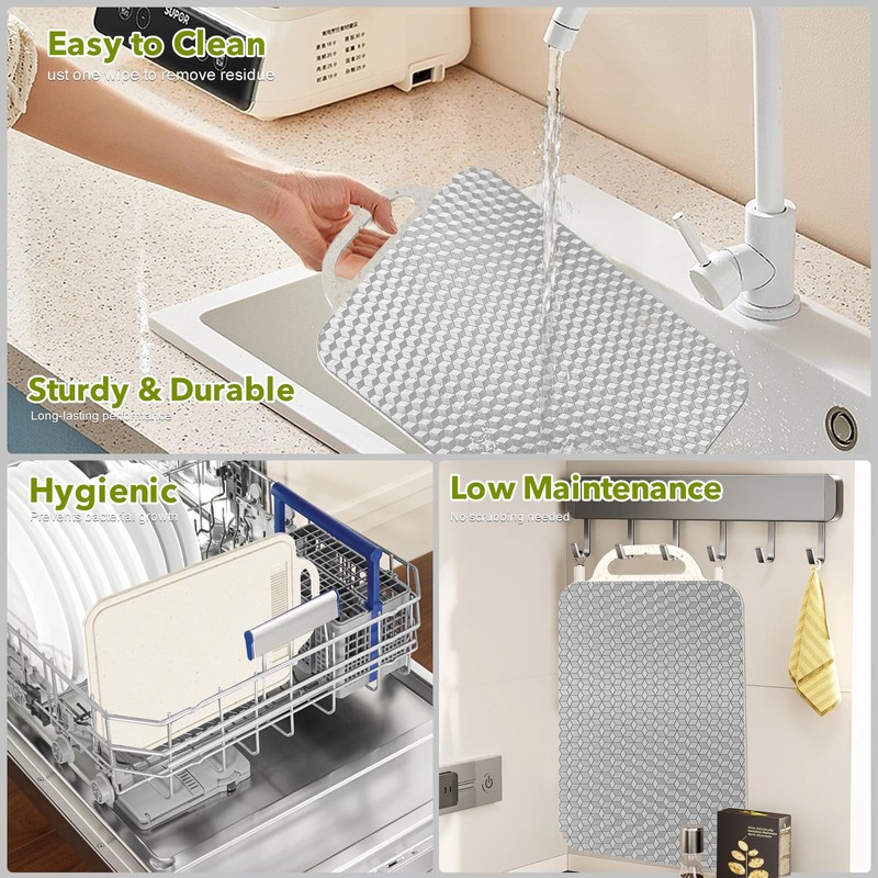 Laokiiy Titanium Cutting Board,Cutting Board for Kitchen Cutting Boards Double
