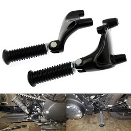 HDBUBALUS Motorcycle Rear Passenger Footpegs Foot Rests Pedal with Mount Compatible with Harley Sportster Iron XL 883 1200 Forty Eight Seventy Two 2014-2022
