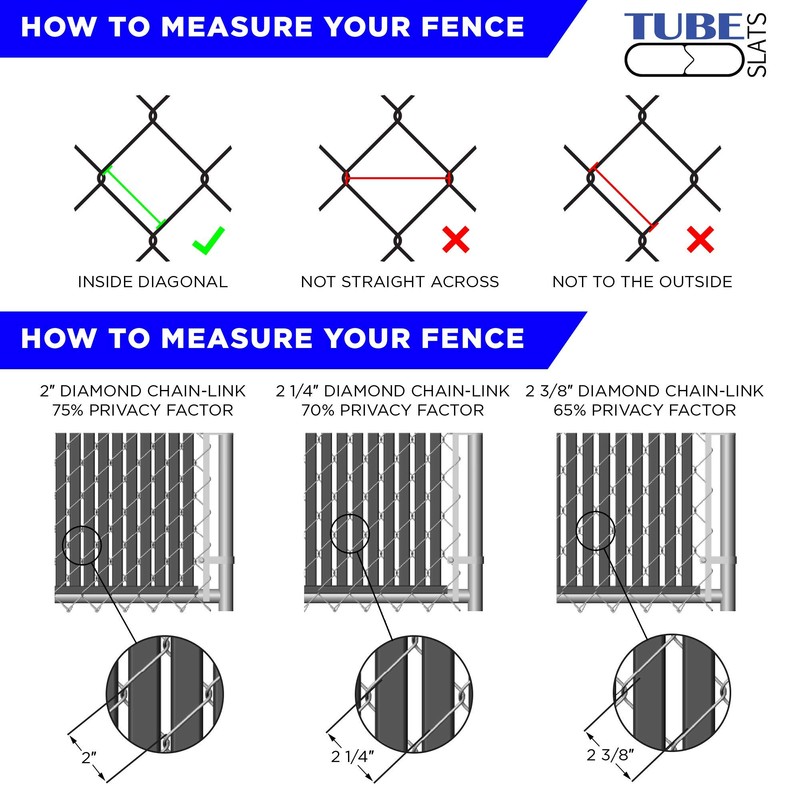 Tube Slats Made in America Privacy Inserts for Chain-Link Fence,