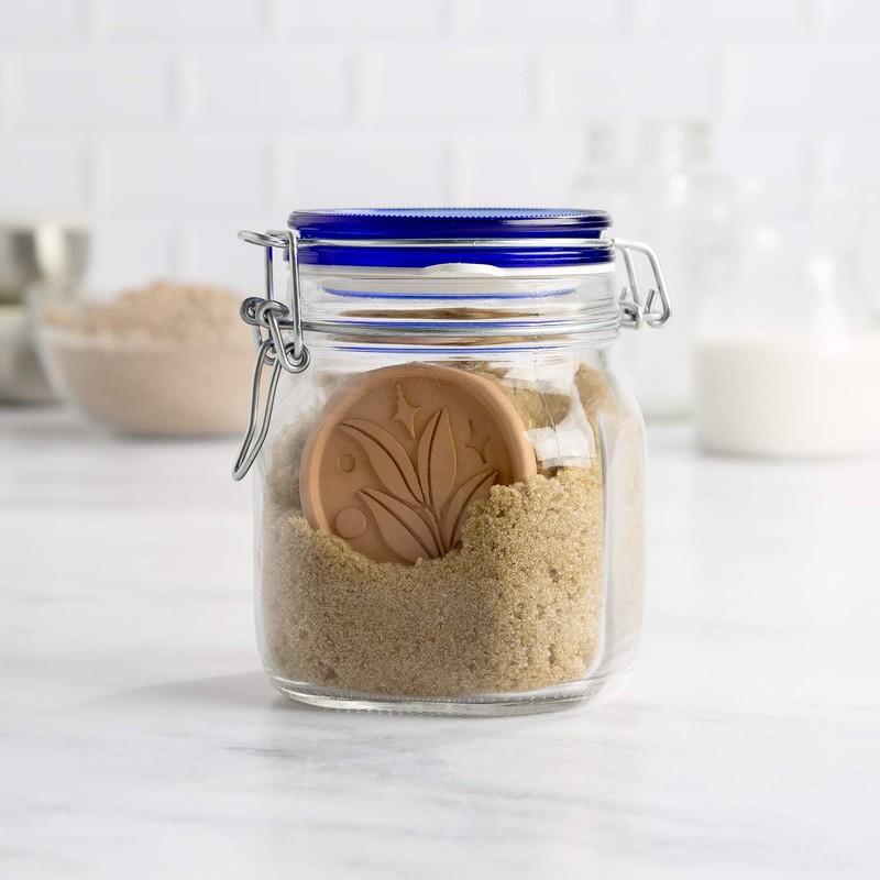 Goodful Brown Sugar Saver and Softener Disc with Elegant Leaf