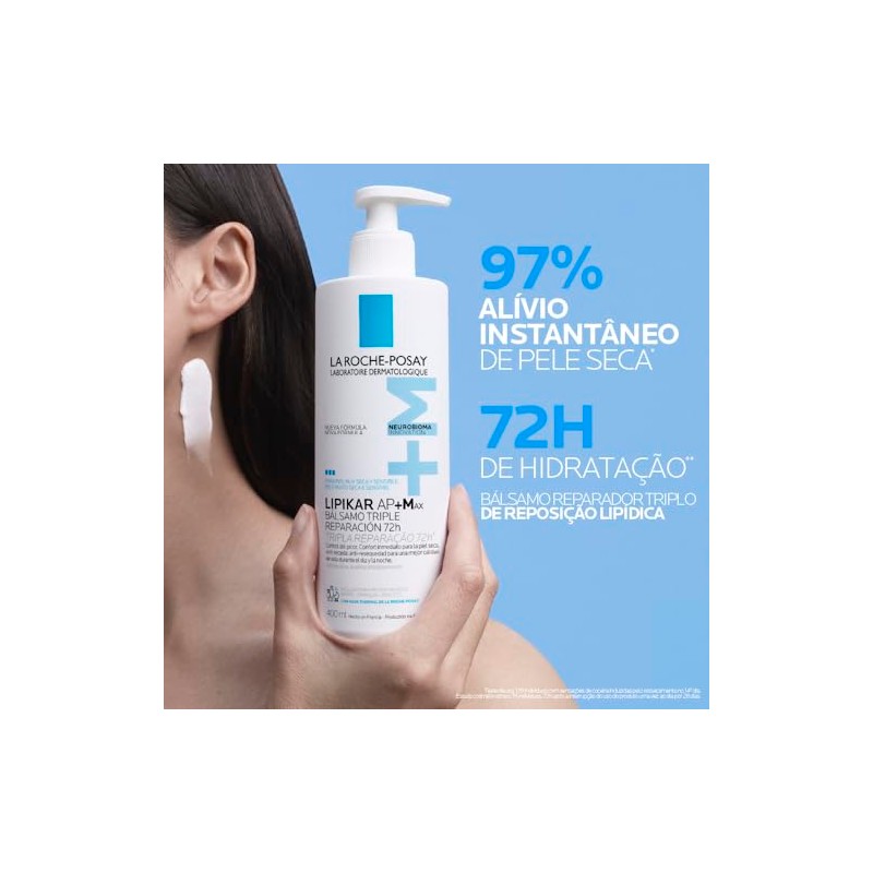 La Roche Posay LIPIKAR AP+Max Triple-Action Balm for ultra-dry to
