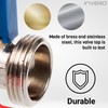 Invero Universal Durable Brass, Stainless Steel Washing Machine Dishwasher Straight