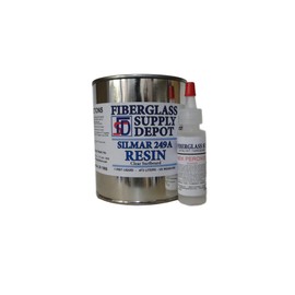 Silmar 249A Surfboard Building and Repair Resin Pint with 15cc Hardener (MEKP)