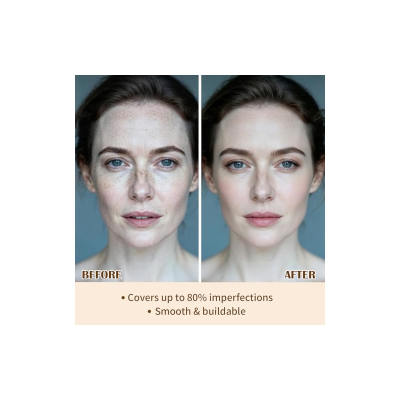 UCANBE Base de maquillaje y corrector 2 en 1, cobertura