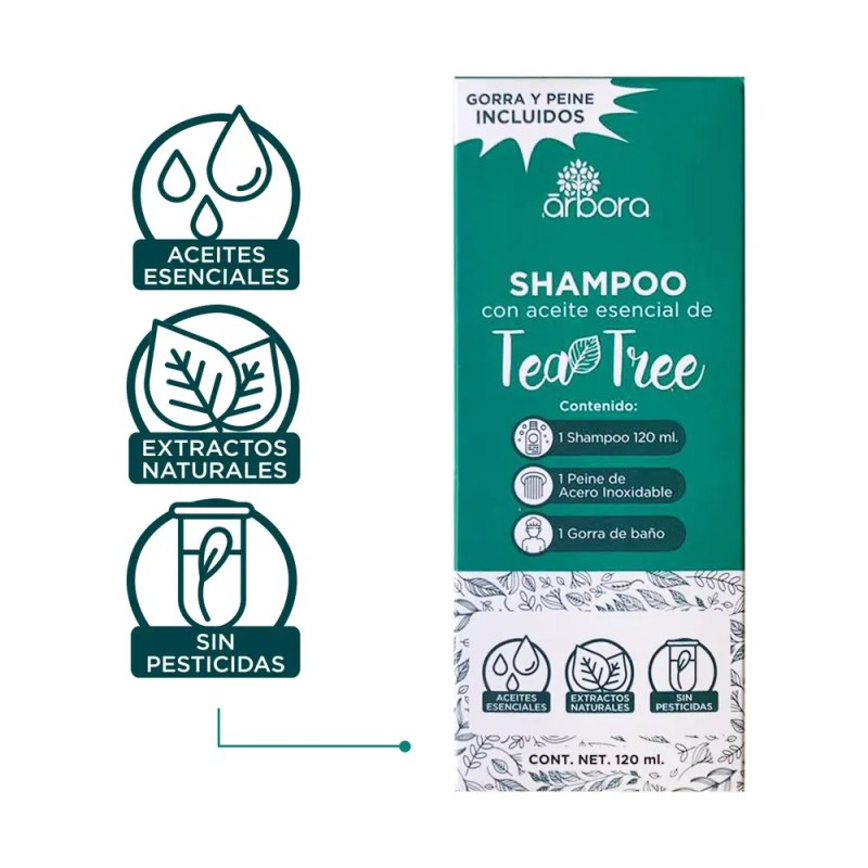 Shampoo con Tea Tree | Con Aceite de TEA TREE