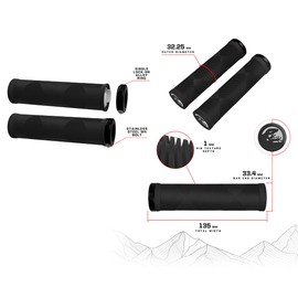 Lizard Skins - Strata Single Lock-On Hand Vaten Lime Green