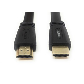 mCore 1pcs. 50cm Flat HDMI to HDMI Cable/Lead Ultra HD (4K) 3D-compatible Gold-Plated, Compatible with LCD LED UHD HD TV Game Console Laptop PC (1, 0.5m)