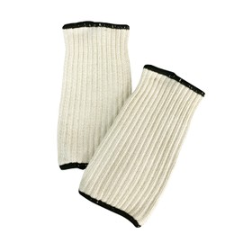 Fukutok Sangyo Work Gloves Knitted Type Light Gray 7.1 inches Long 3 Pair Pure Cotton 100% Made in Japan Wrist Protection Upper Arm Protection Cut Protection Sun Protection Sweat Wiping Wristband