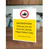 Brainbox Candy Funny Father's Day Card - Favourite Parents -