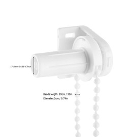 Tyenaza Roller Blinds for Windows, Roller Blind Bracket, Window Clamp-On Bracket, Roller Blind, Sun Blind, Window Inside, Roller Blind, Shadow, Coupling Bracket, Side Window, 17 mm