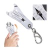 Portable Bolt Size Finder Keychain,Precise Thread Size Checker Key Chain,