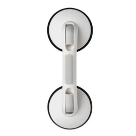 Ridder Bathroom Suction grab bar, 2 suction pads, PREMIUM Range' Design, 33 cm, White