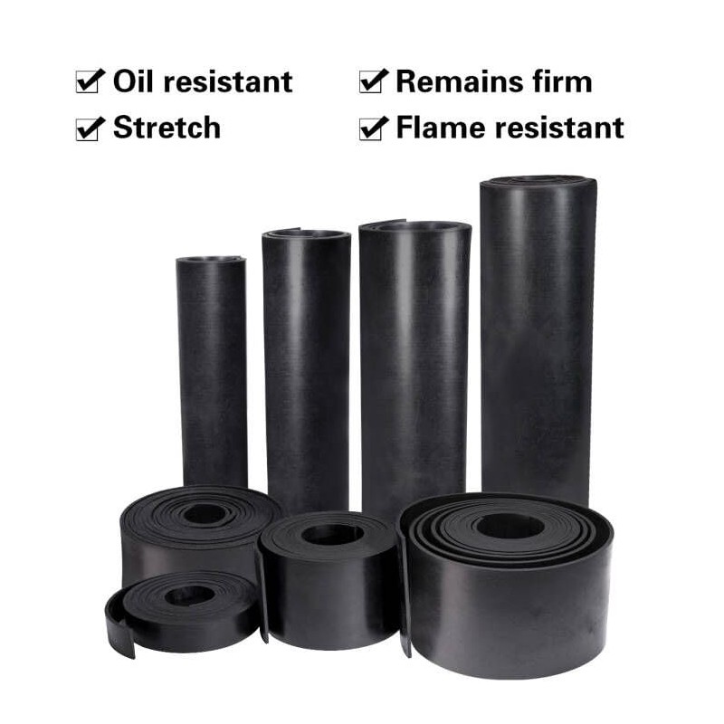 TORRAMI Solid Neoprene Rubber Strips Roll 1/16 (.062) inch Thick