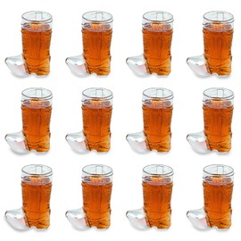 Plastic Mini Cowboy Boot Shot Glasses - Western Birthday Supplies - Bachelorette & Bachelor Party Supplies