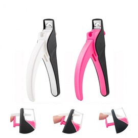 핑쇼104 2-in-1 Tip Cutter for Nail Art, Removable and Adjustable Length Tip Guide