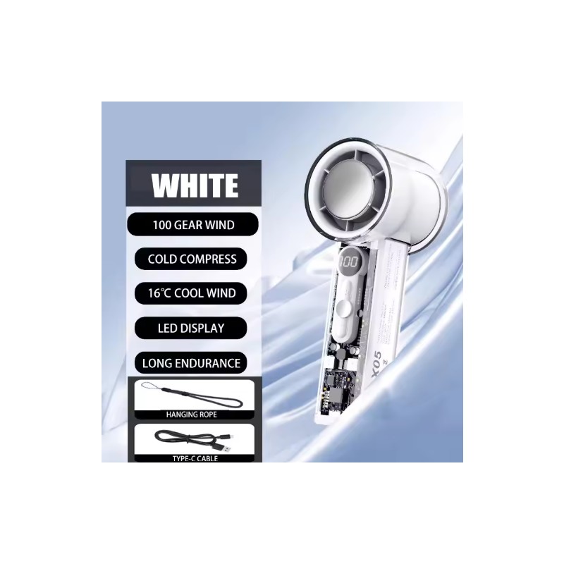 Portable Handheld Fan for Personal Cooling – USB Rechargeable Mini