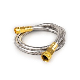 FangFarm Stainless Steel Garden Hose: Durable Quality Metal with High-pressure Water Output for Gardeners（5FT）
