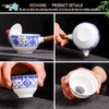 REOWONU Chinese tea set Gongfu tea set, Portable Teapot Set
