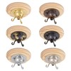 ElekTek Ceiling Rose with 3 Hooks with Matching Screws, Strain