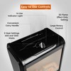 Comfort Zone 1,200W Electric Mini Fireplace Space Heater with Realistic